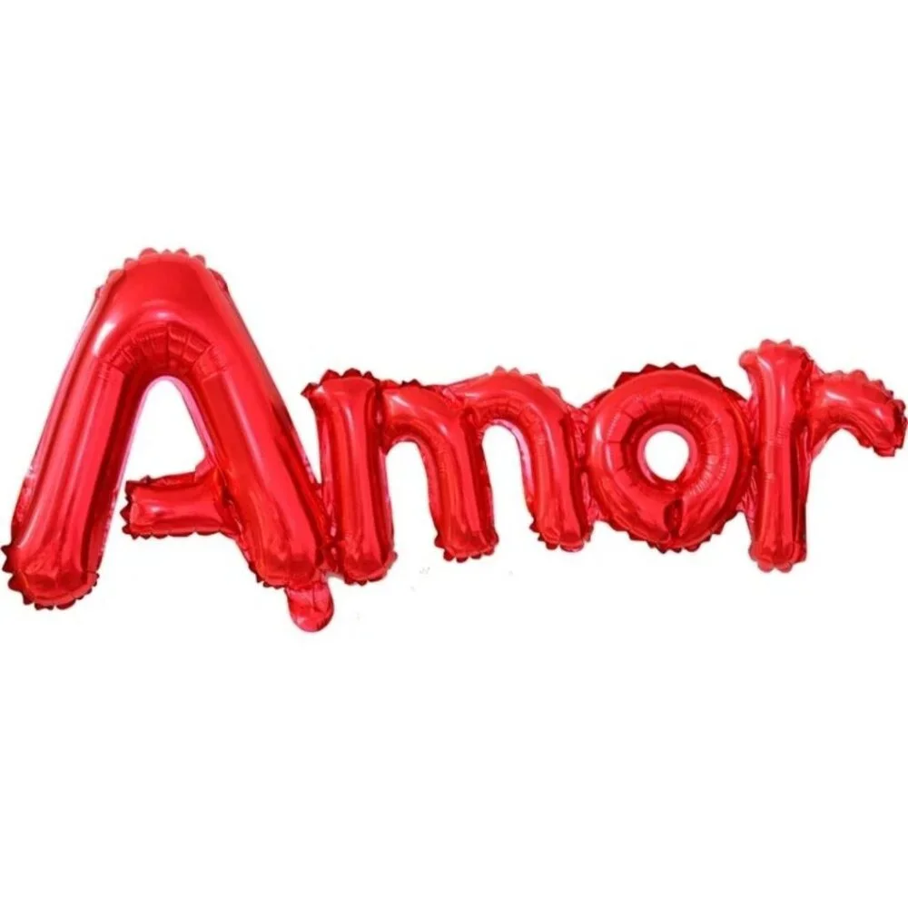 Valentine's day 1pc letter‎ shaped foil balloon Red color home decor